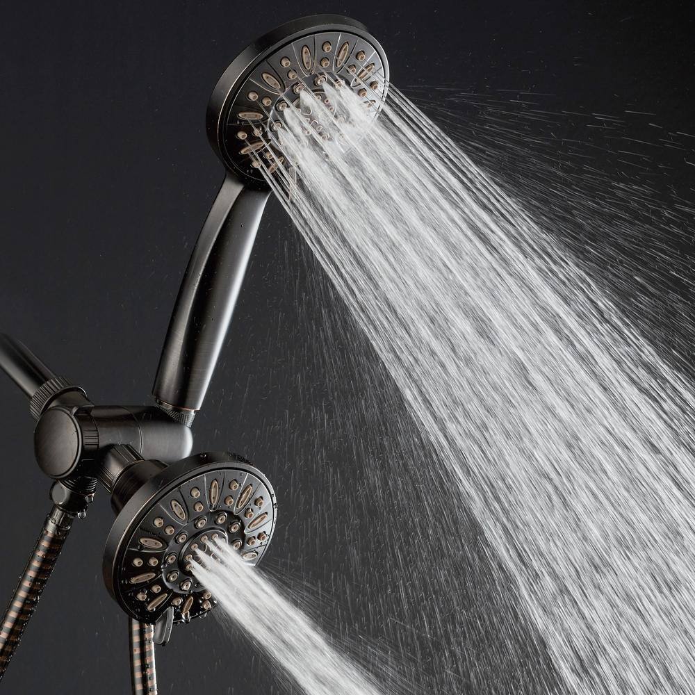 AquaDance 48-spray 4 in. Dual Shower Head and Handheld Shower Head with Body spray in Oil Rubbed Bronze 9923