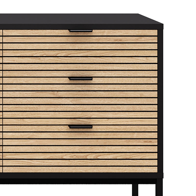 ODENCE Sideboard 160cm - Natural & Black