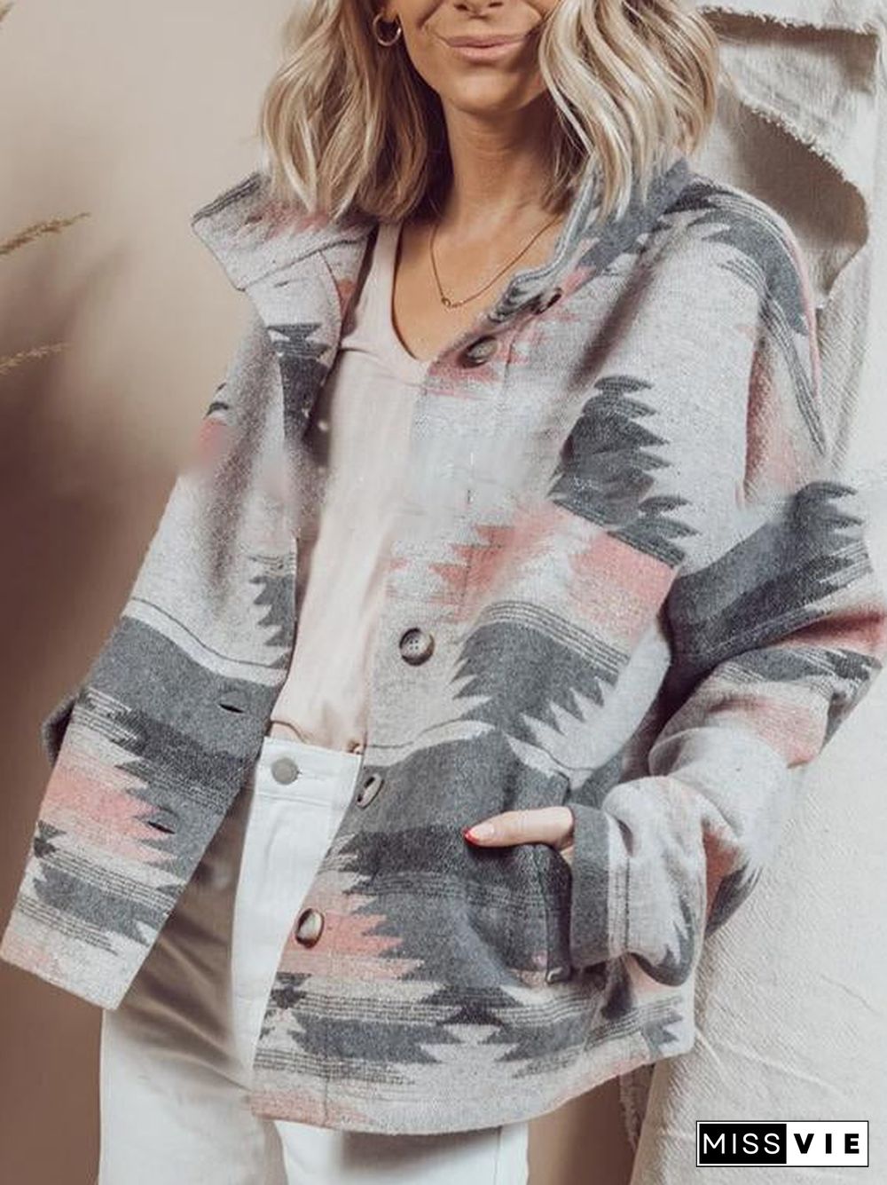 Retro Printed Loose Jacket