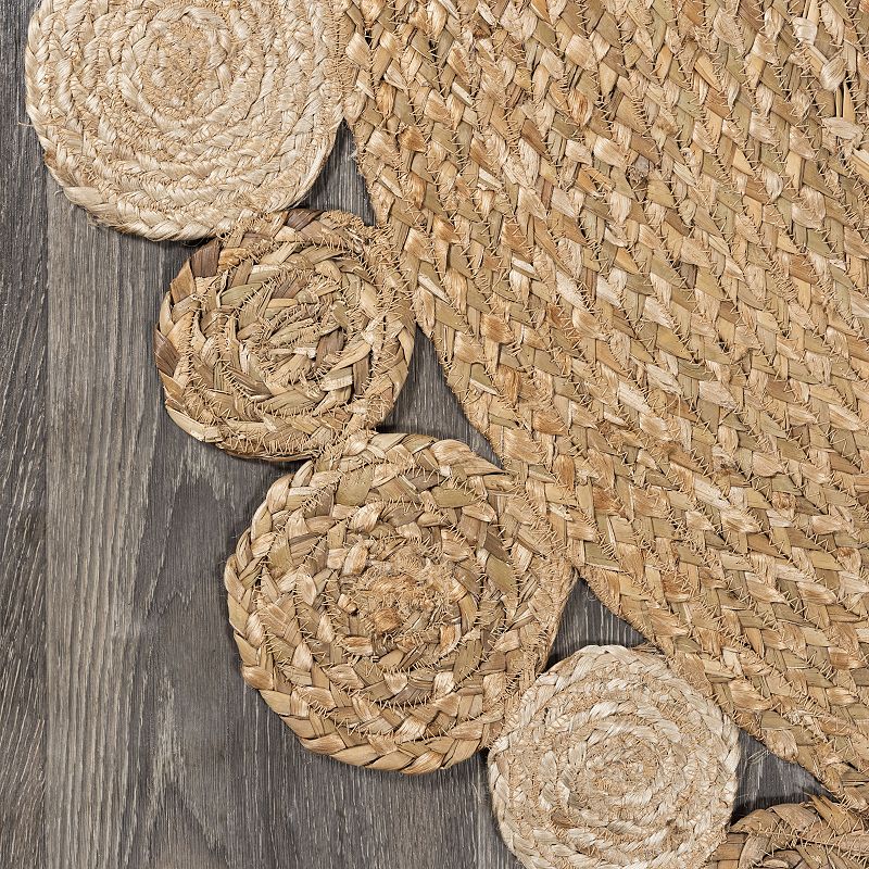 JONATHAN Y Eden Round Natural Jute Hippie Circle Rug