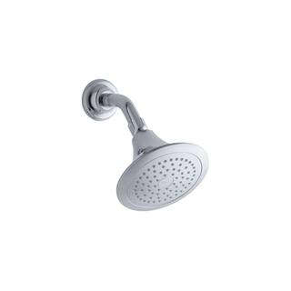 KOHLER Forte 1-Spray 5.5 in. Single Wall Mount Fixed Shower Head in Polished Chrome K-R10282-CP