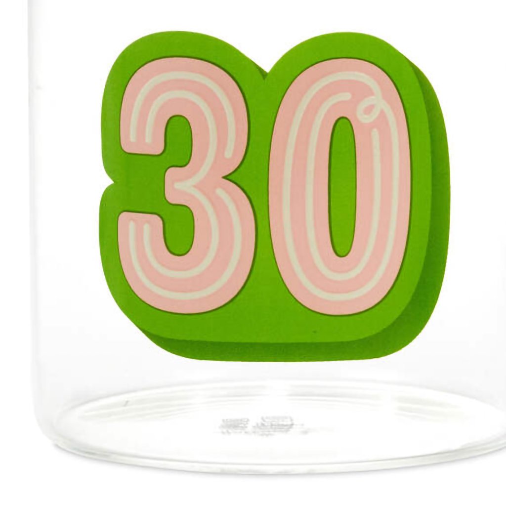 Hallmark  Glass 30th Birthday Mug, 17.5 oz.