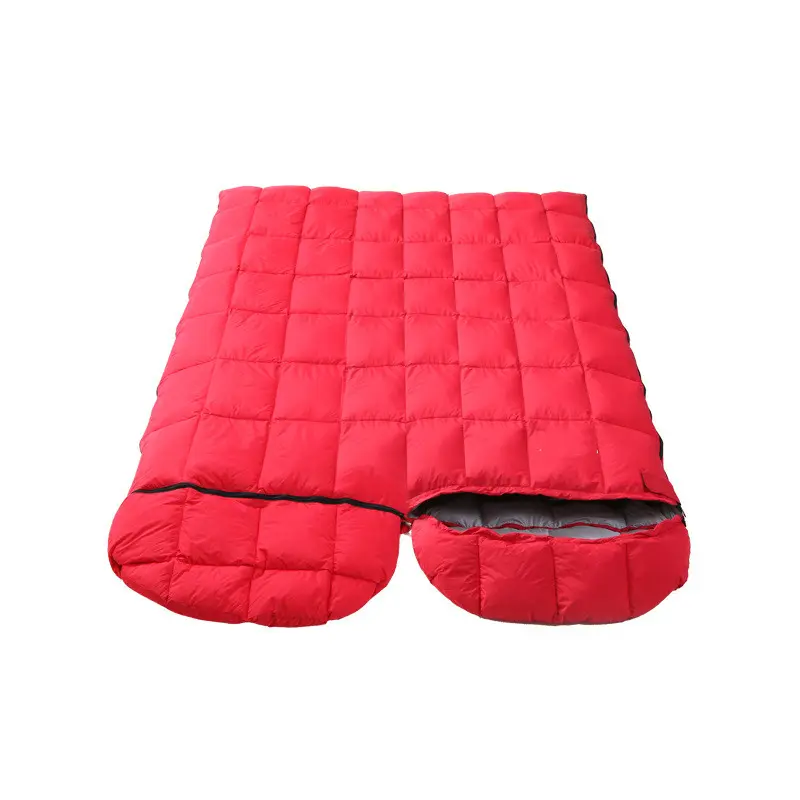 Outdoor Best Hot Selling Camping Envelope Whole Duck Down Winter High Quality Big Sleeping Bag Traveling Sleeping Bag For Hiking