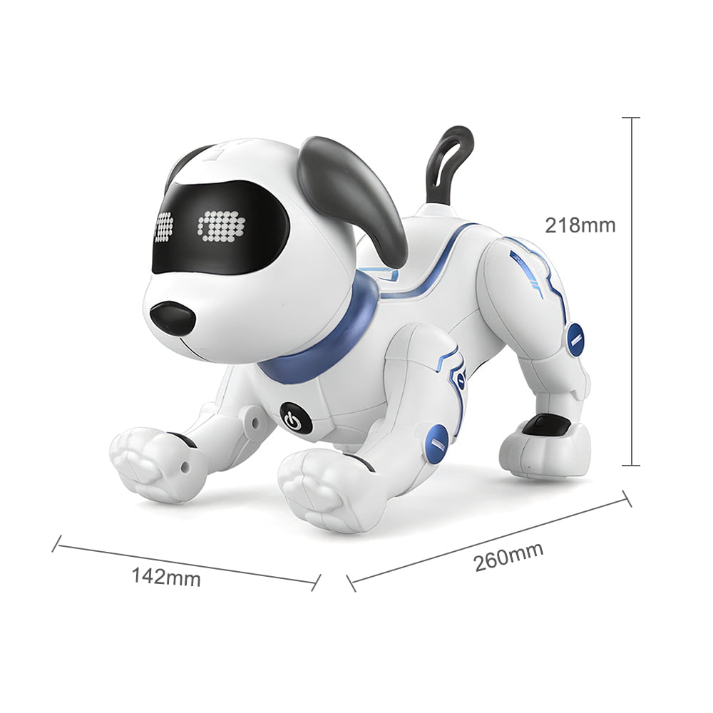 LE NENG TOYS K16A Electronic Pets Robot Dog Stunt Dog Voice Command Programmable Touch Sense Music Toy for Kids Birthday Christmas Gift