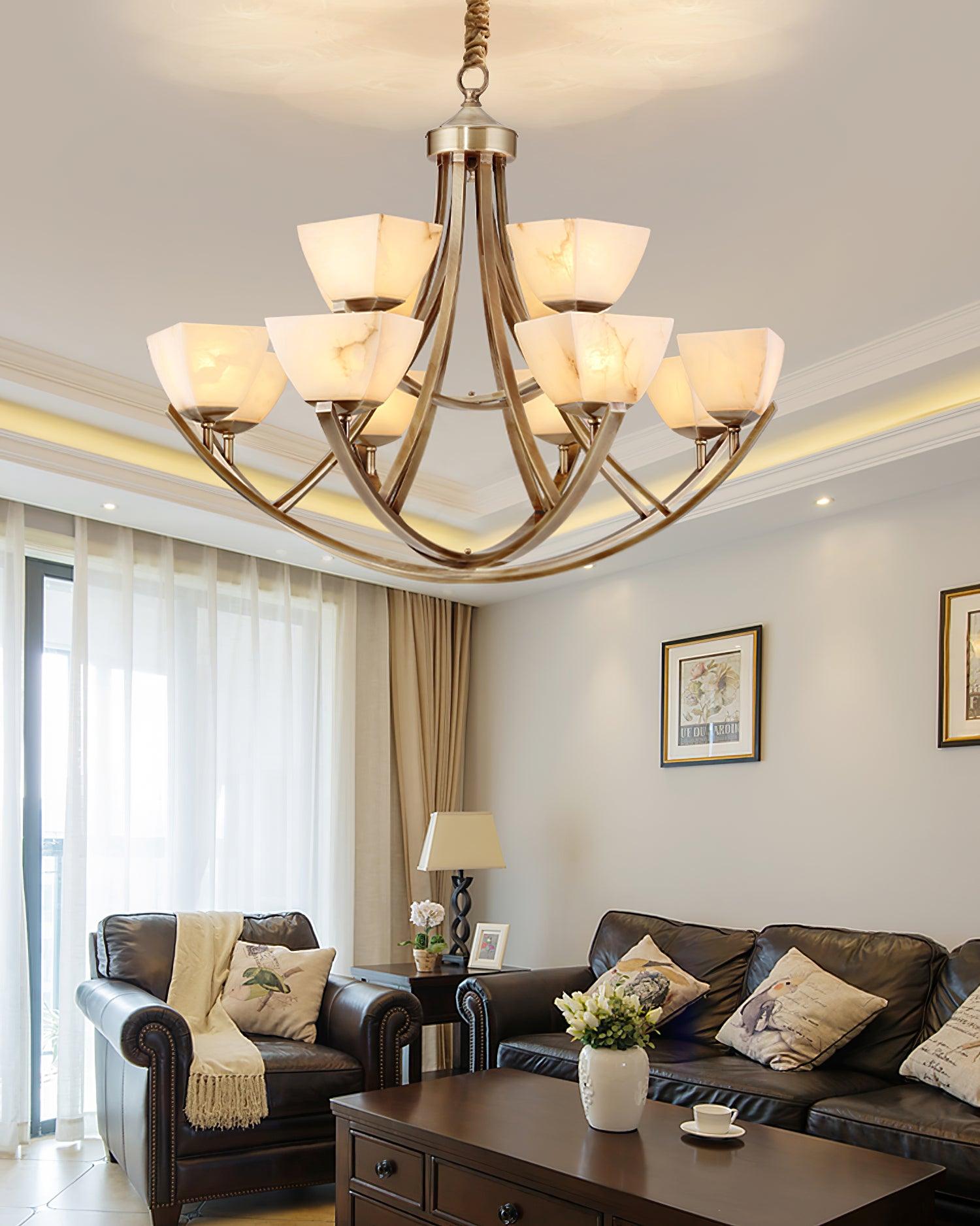 Dover Brass Chandelier