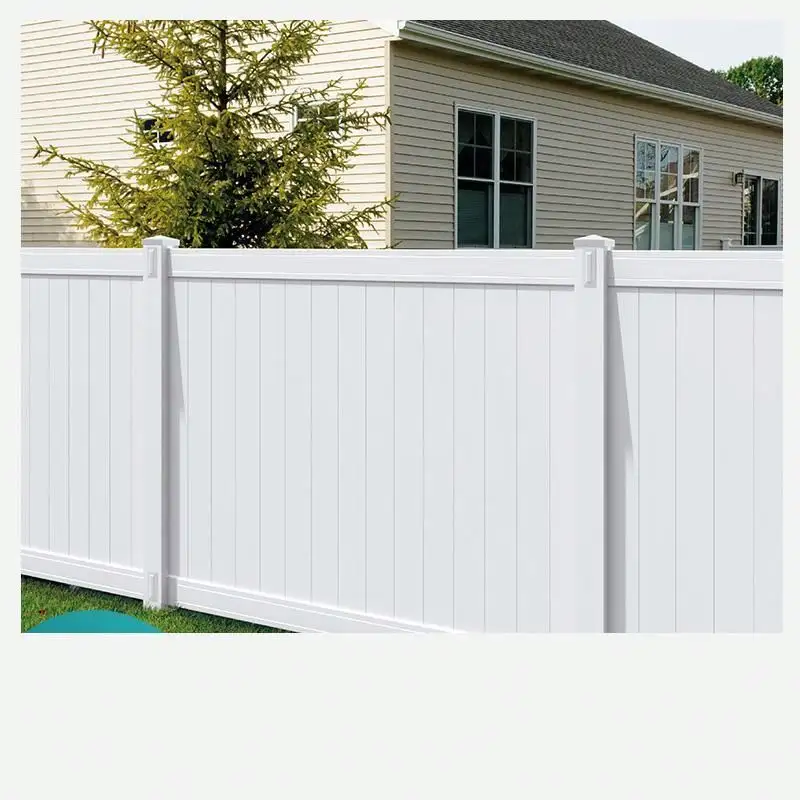 Factory Supply 6Ft.H X8Ft.W  Or 6Ft.H X6Ftw Customizalbe Pvc Plastic Vinyl Wall Fences Privacy Post Panels Multi Functiona/