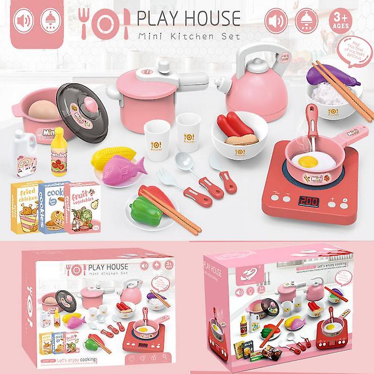 36pcs Simulation Cooker Children's Play House Electric Kitchen Toy