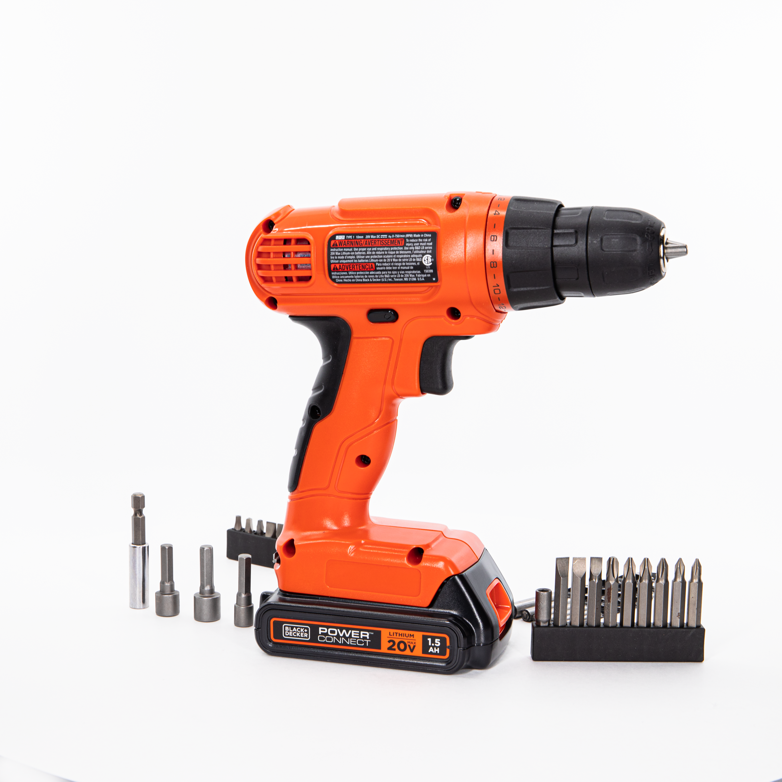 20V MAX* POWERCONNECT™ Cordless Drill/Driver + 30 Pc. Kit