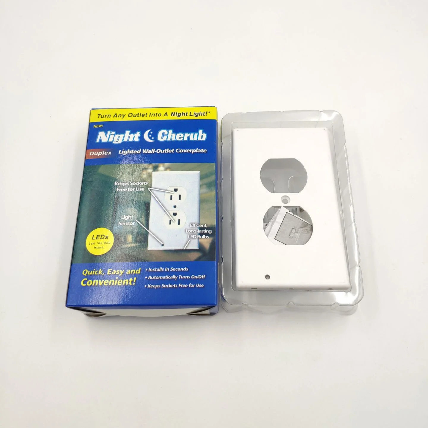 🔥 BIG SALE - 48% OFF🔥Outlet Wall Plate With Night Lights-No Batteries or Wires