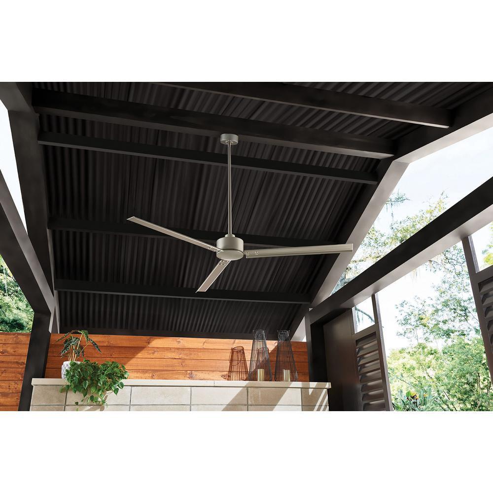 HINKLEY Hinkley Indy 72  4Speed IndoorOutdoor Ceiling Fan Brushed Nickel