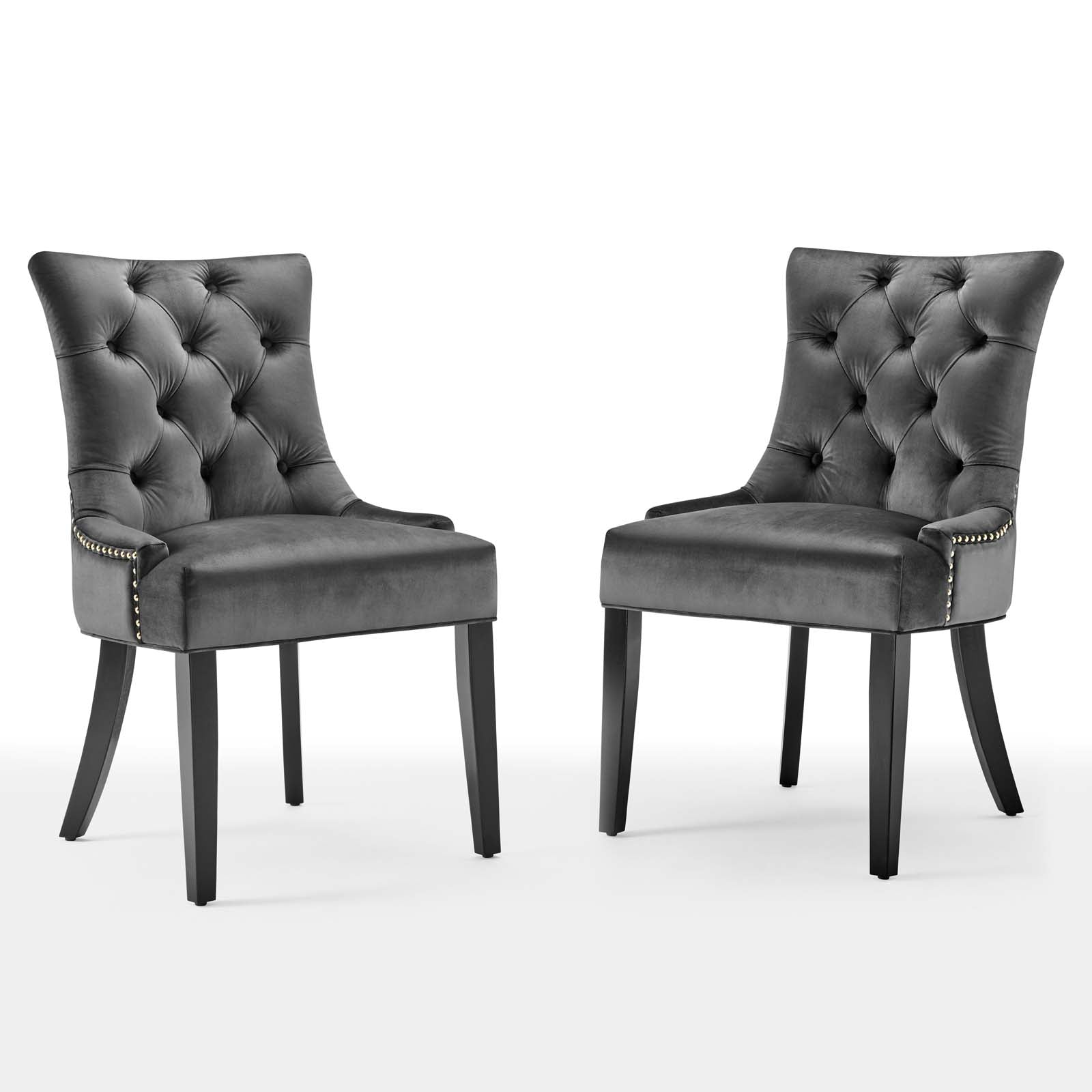 Regent Tufted Performance Velvet Dining Side Chairs - Set of 2-EEI-3780