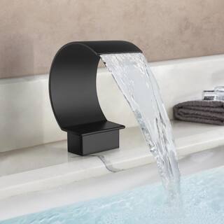 CRANACH Single-Handle Tub-Mount Roman Tub Faucet with Hand Shower in Matte Black SRSFS1005-BK