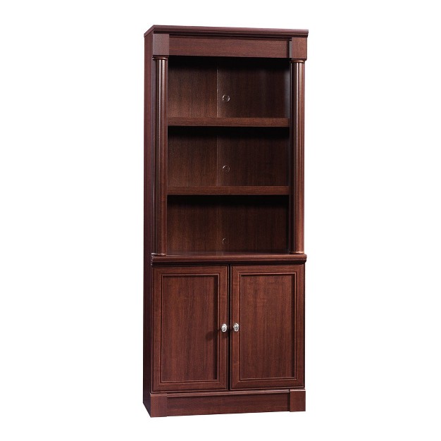 Palladia Library With Doors Select Cherry Red Sauder