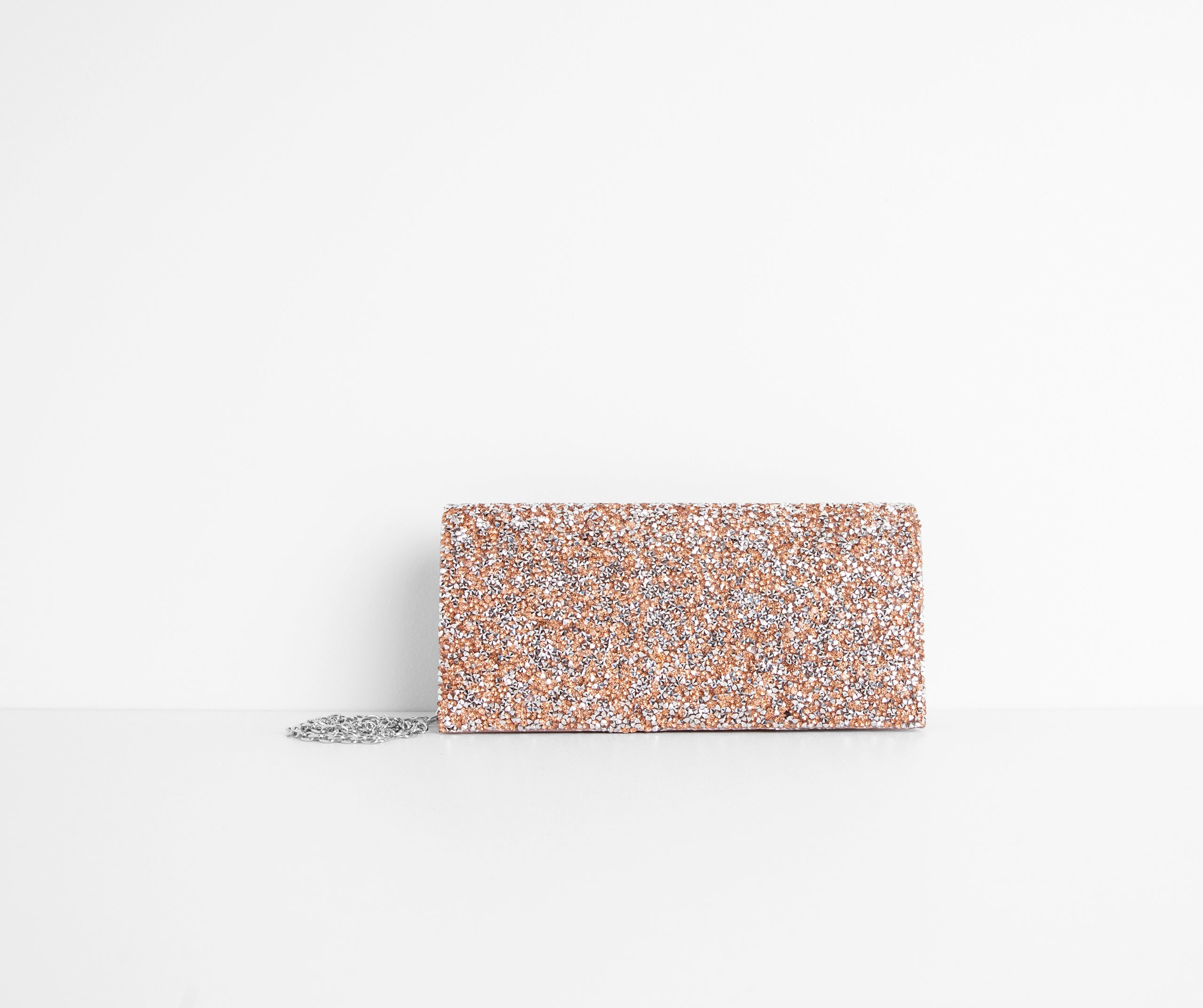 Pop The Rosé Beaded Clutch