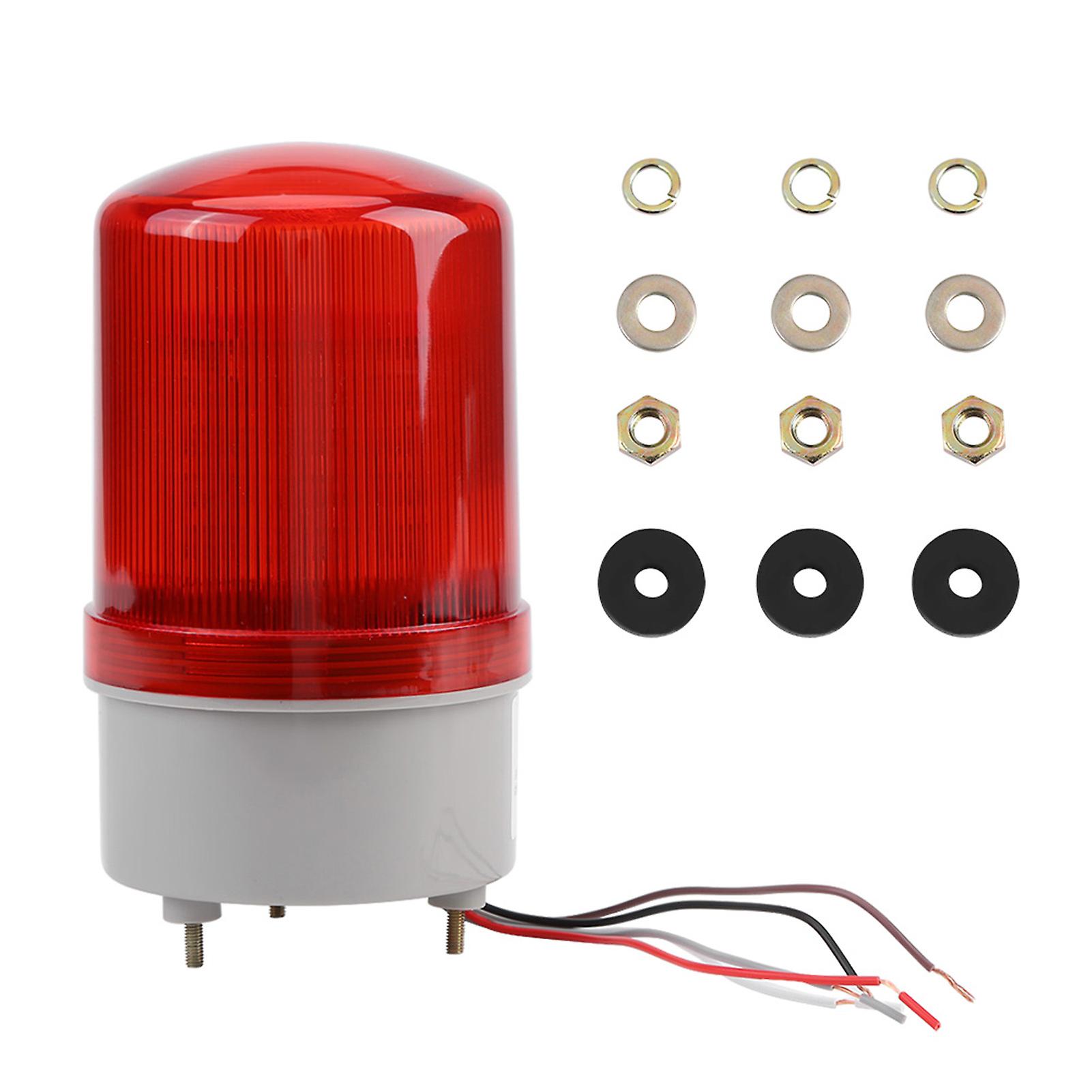 1pc Red Led Emergency Warning Lighting Bulb Rotating Beacon Lamp Ac220v