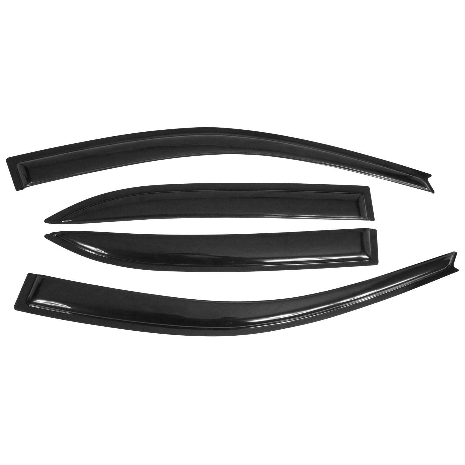 Ikon Motorsports Compatible with 03-08 Toyota Corolla Window Vent Visor Deflector Rain Guard 4Pc Set Outside Mount