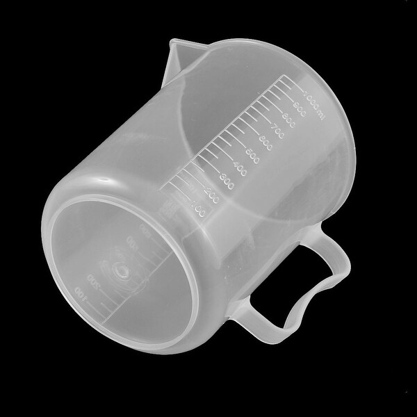 1000mL Kitchen Plastic Sauce Water Volume Engrave Measuring Cup - Clear