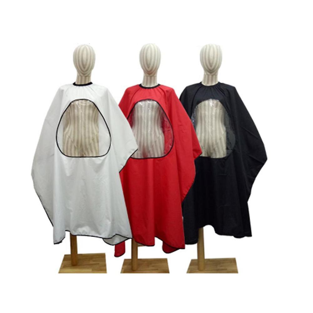 Black Hair Salon Cutting Cape Haircut Cloth Apron Waterproof Cape With View Window Barber