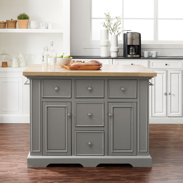 Julia Wood Top Kitchen Island