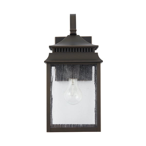 Sutter Creek Oiled Bronze Outdoor Wall Lantern w/ Antiqued Water Glass Shopping - The Best Deals on Outdoor Wall Lanterns | 40501421