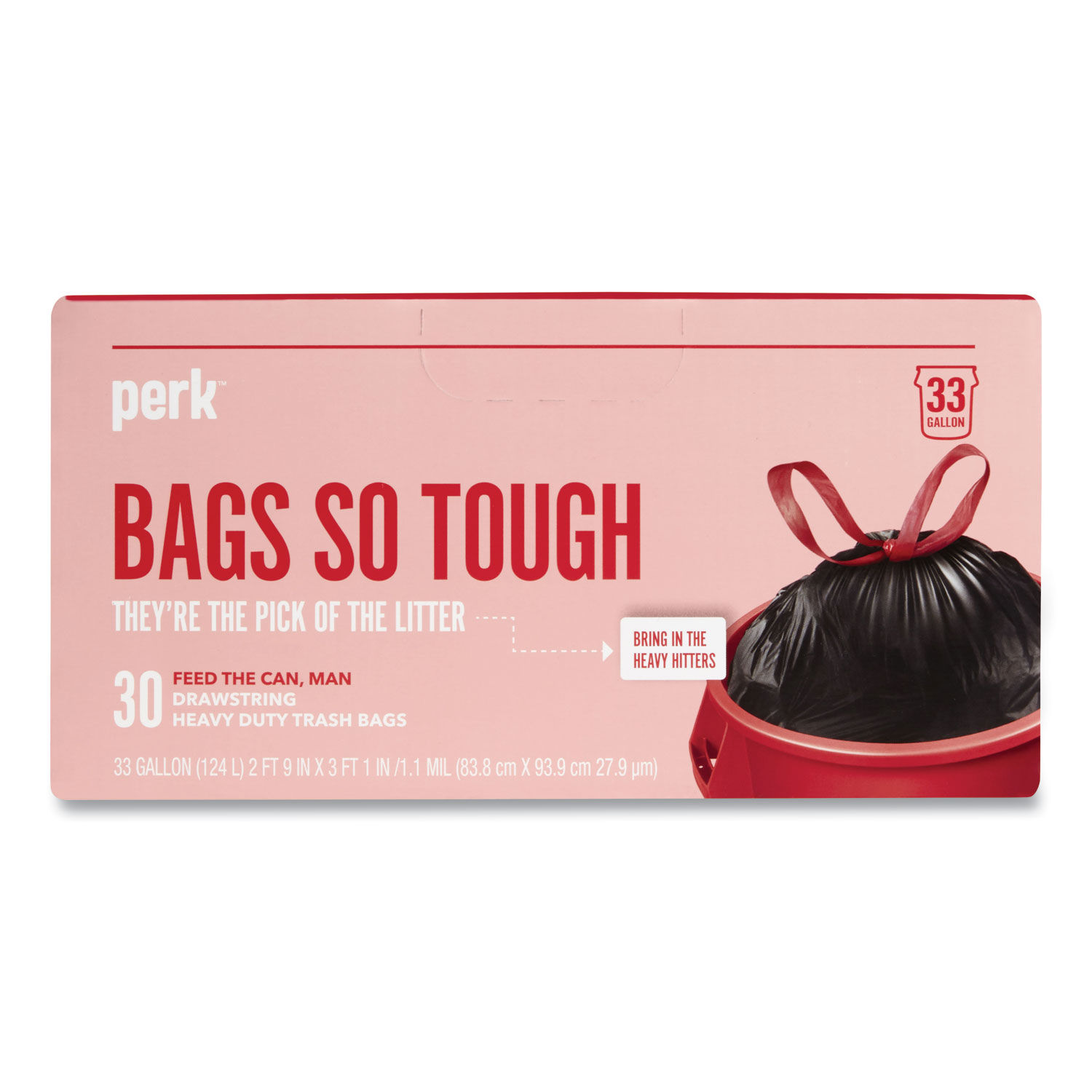 Drawstring Heavy-Duty Trash Bags by Perkandtrade; PRK24377879