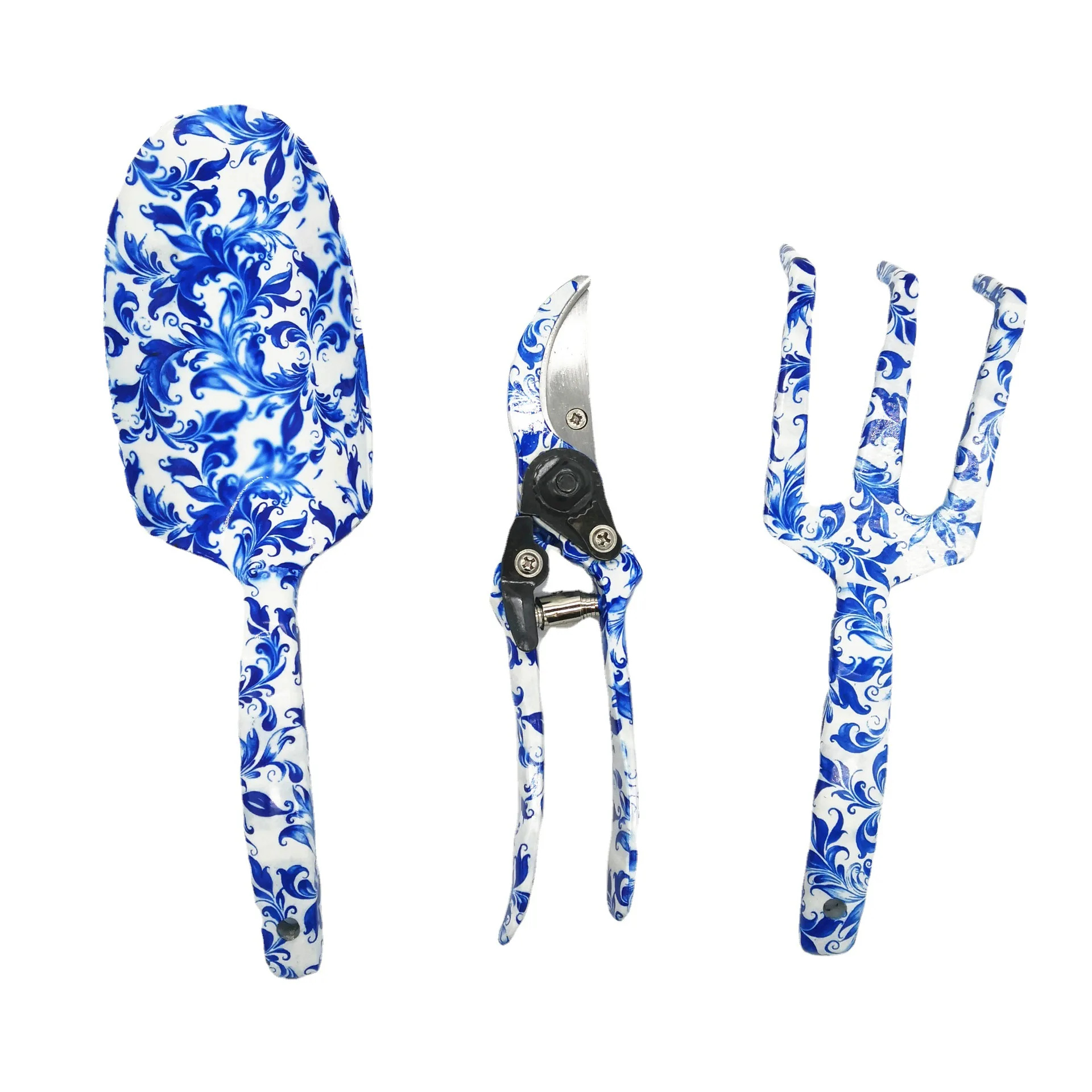 Tools Aluminum oy Garden Tools Set Blue And White Garden Tools Set Pruning Scissors Rake