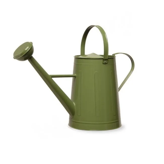 Handmade Flower and plant irrigation can green color pleasant designed watering can garden plant water sprinkler