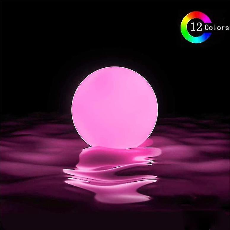 Fong Floating Pool Lights Ball， Led Light Ball Remote Control， Led Lights Swimming Pool Gift， Night Light Ball Lamp Glow Balls$floating Pool Lights -