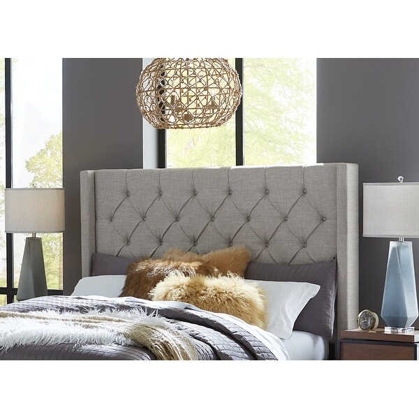 Verona Tufted Upholstered Headboard in Speckled Grey - - 38002647