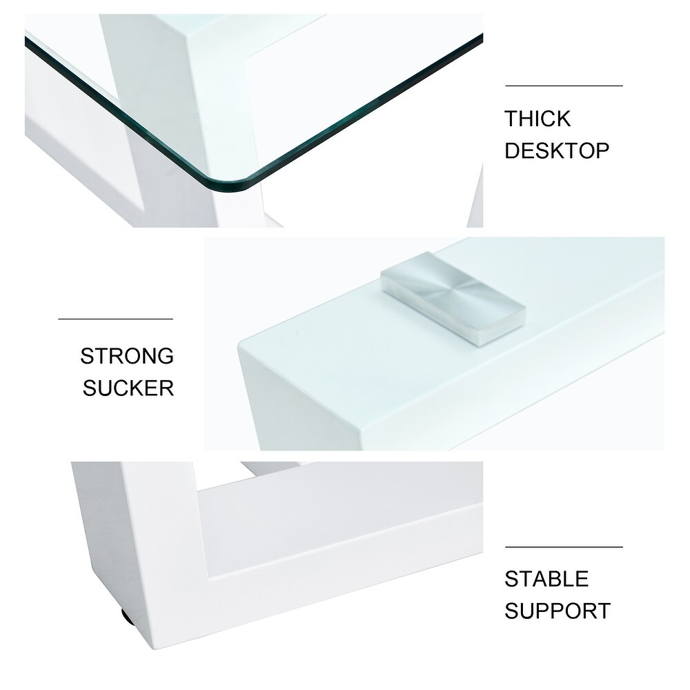 Table and chair set  rectangular  MDF trapezoidal support  armless high back dining chairs (1 table and 6 chairs)