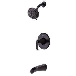 Pfister Jaida Single-Handle 4-Spray Tub and Shower Faucet with Restore Technology in Tuscan Bronze (Valve Included) 8P8-WS2-JDSY