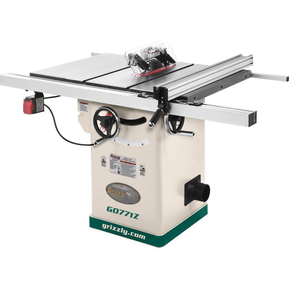 Grizzly Industrial 10 in. 2 HP 120-Volt Hybrid Table Saw with T-Shaped Fence G0771Z