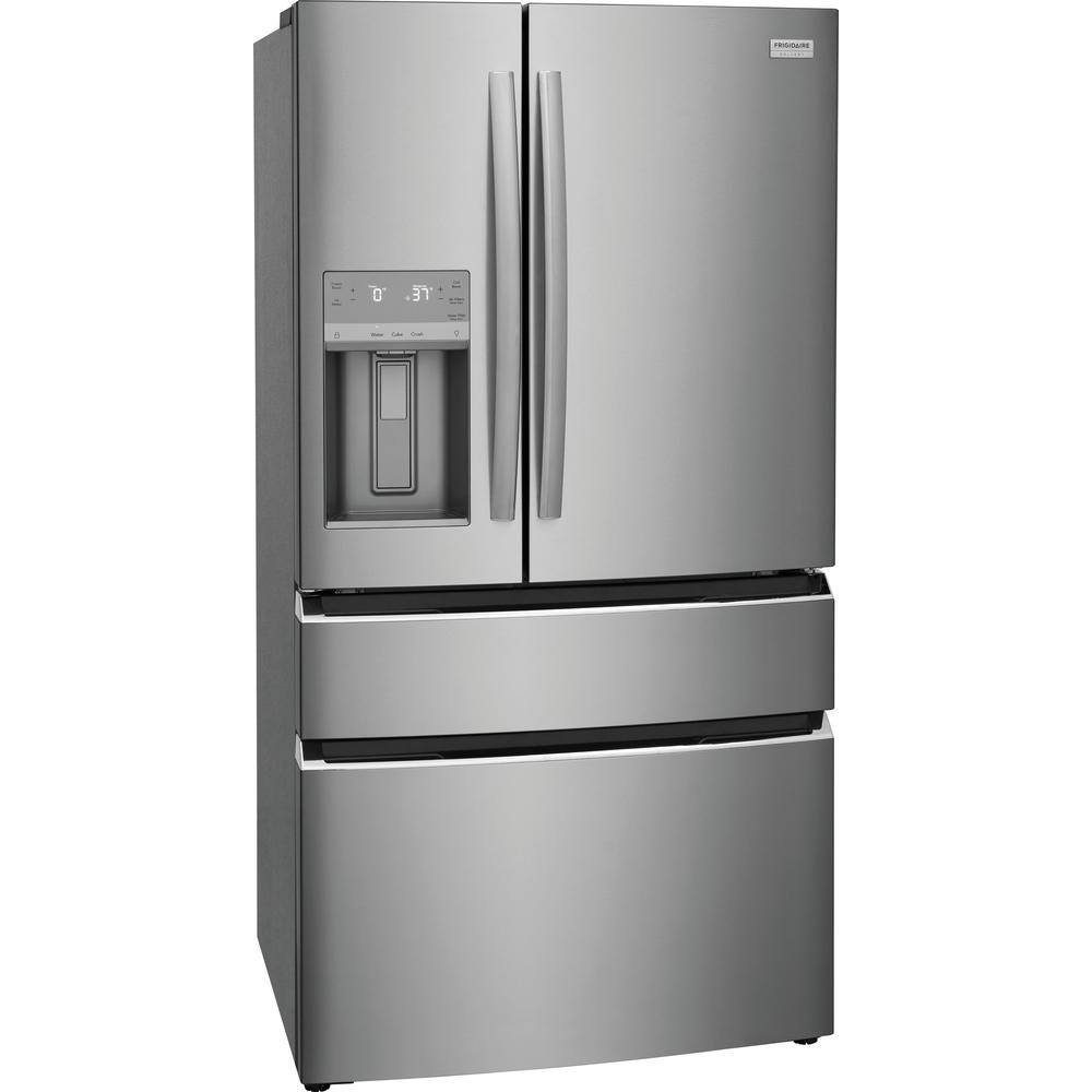 FRIGIDAIRE GALLERY 36 in. 26.3 cu. ft. 4 Door French Door Standard Depth Refrigerator in Stainless Steel GRMS2773AF