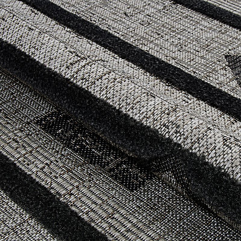 Couristan Veranda Baja Gray-Coal Indoor/Outdoor Area Rug