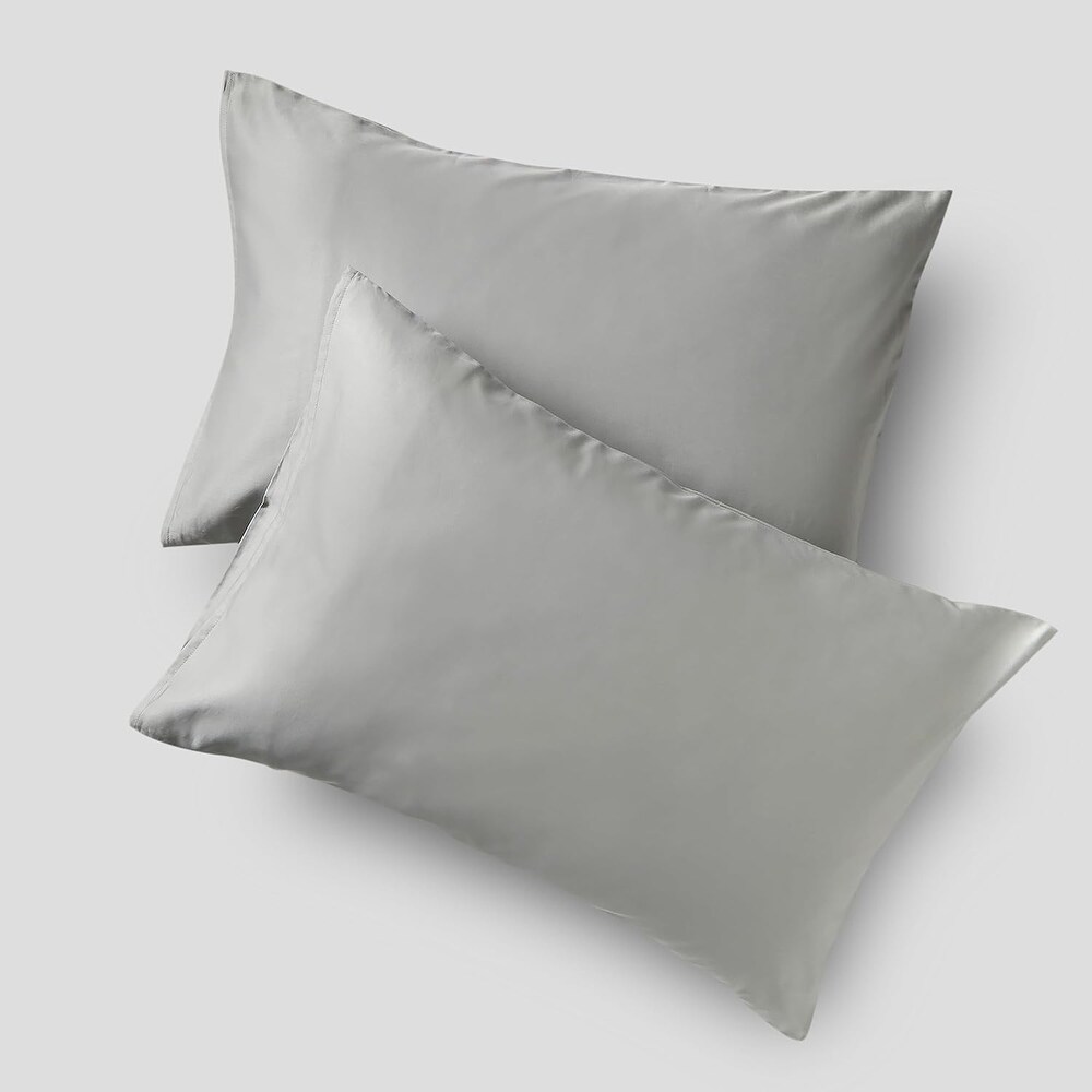 Shuteye Supply Pillow Case Set  Terra Elite Collection  20 x 40 Inch  Shale