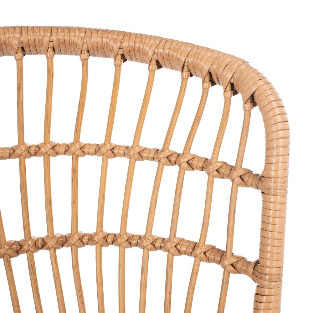 SAFAVIEH Outdoor Living Prenza Rattan 3 Piece Patio Lounger Set