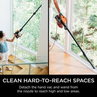 🎉Limited Time Offer🎉Shark Rocket Bagless Corded Stick Vacuum for Hard Floors and Area Rugs with Powerful Pet Hair Pickup in Orange - HV301 HV301