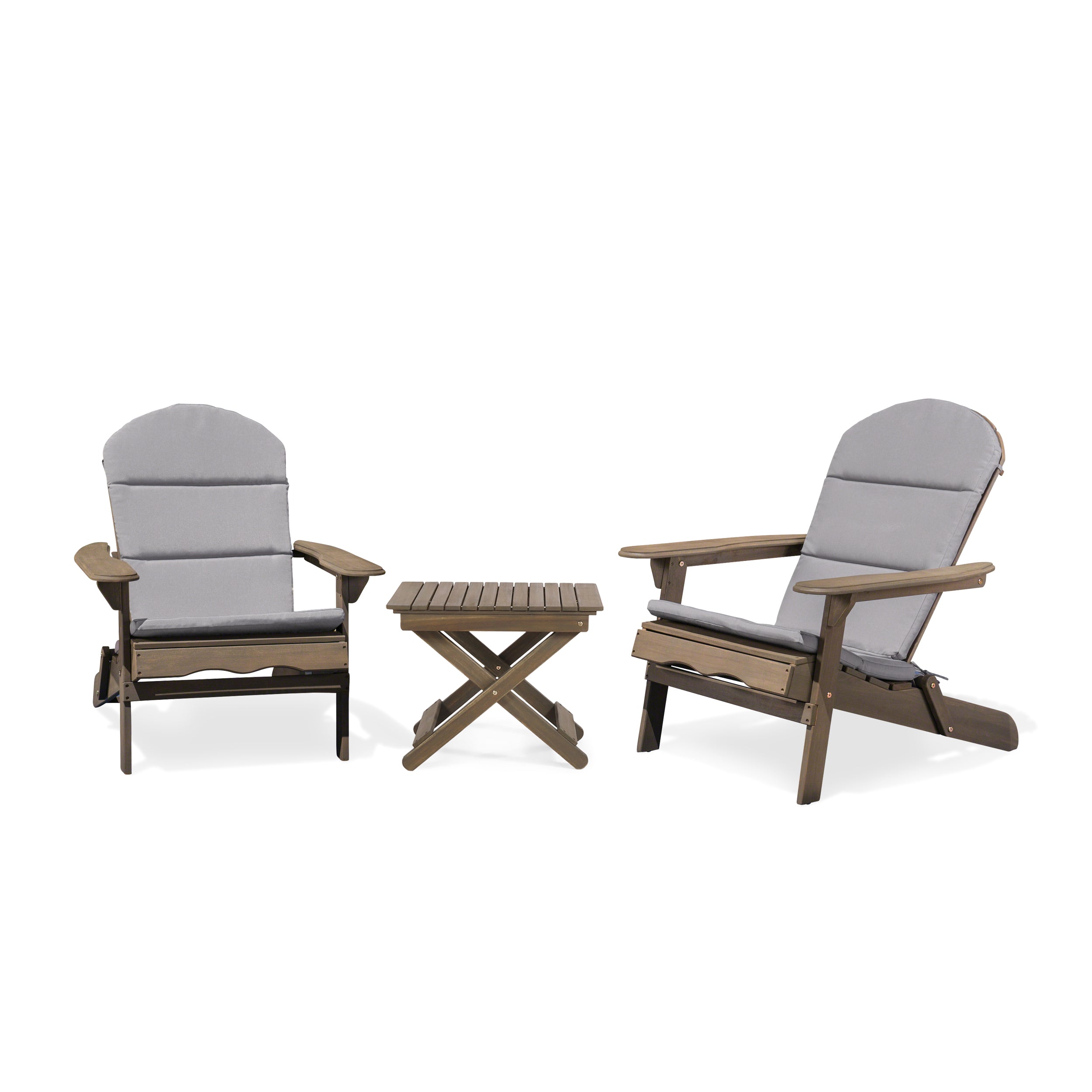 Reed Outdoor 2 Seater Acacia Wood Chat Set with Water Resistant Cushions