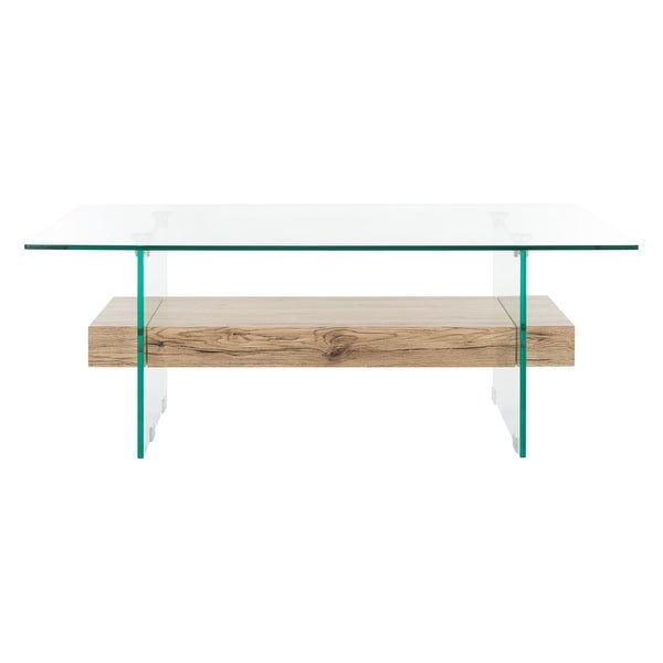 SAFAVIEH Kayley Modern Glass Coffee Table - 43.3