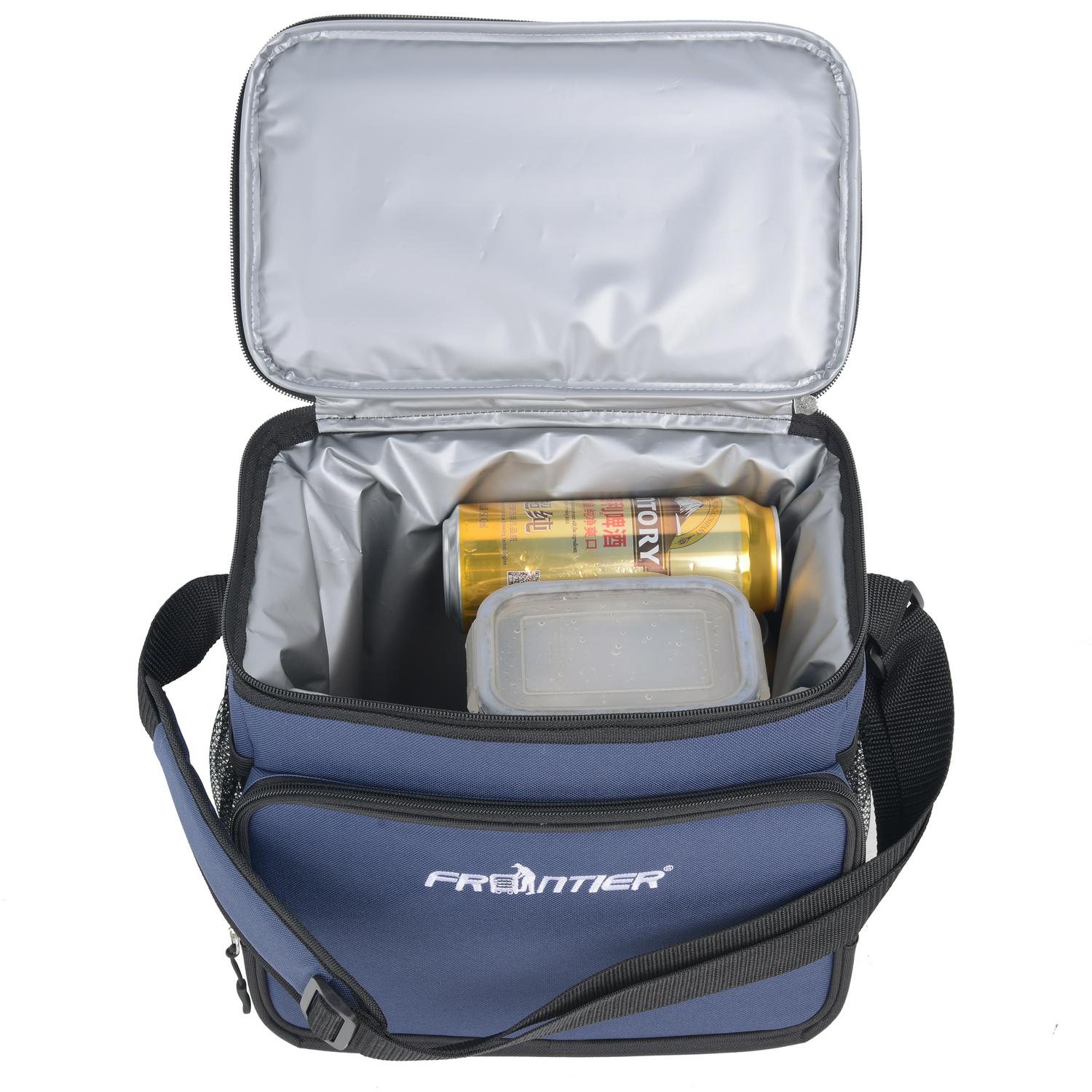 Frontier 3 Piece Tool Bag Combo Set with 15-inch Rolling Tool Bag， 12-inch Tool Bag and Insulated Cooler Bag