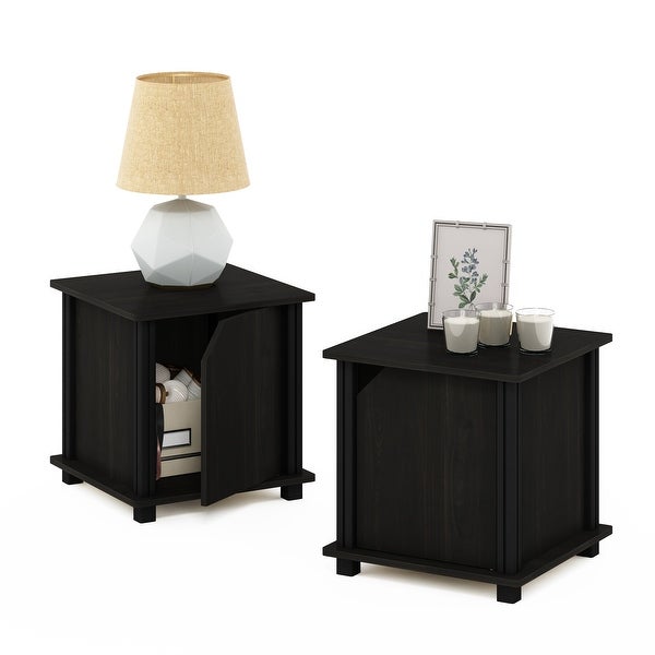 Furinno Brahms End Table with Storage