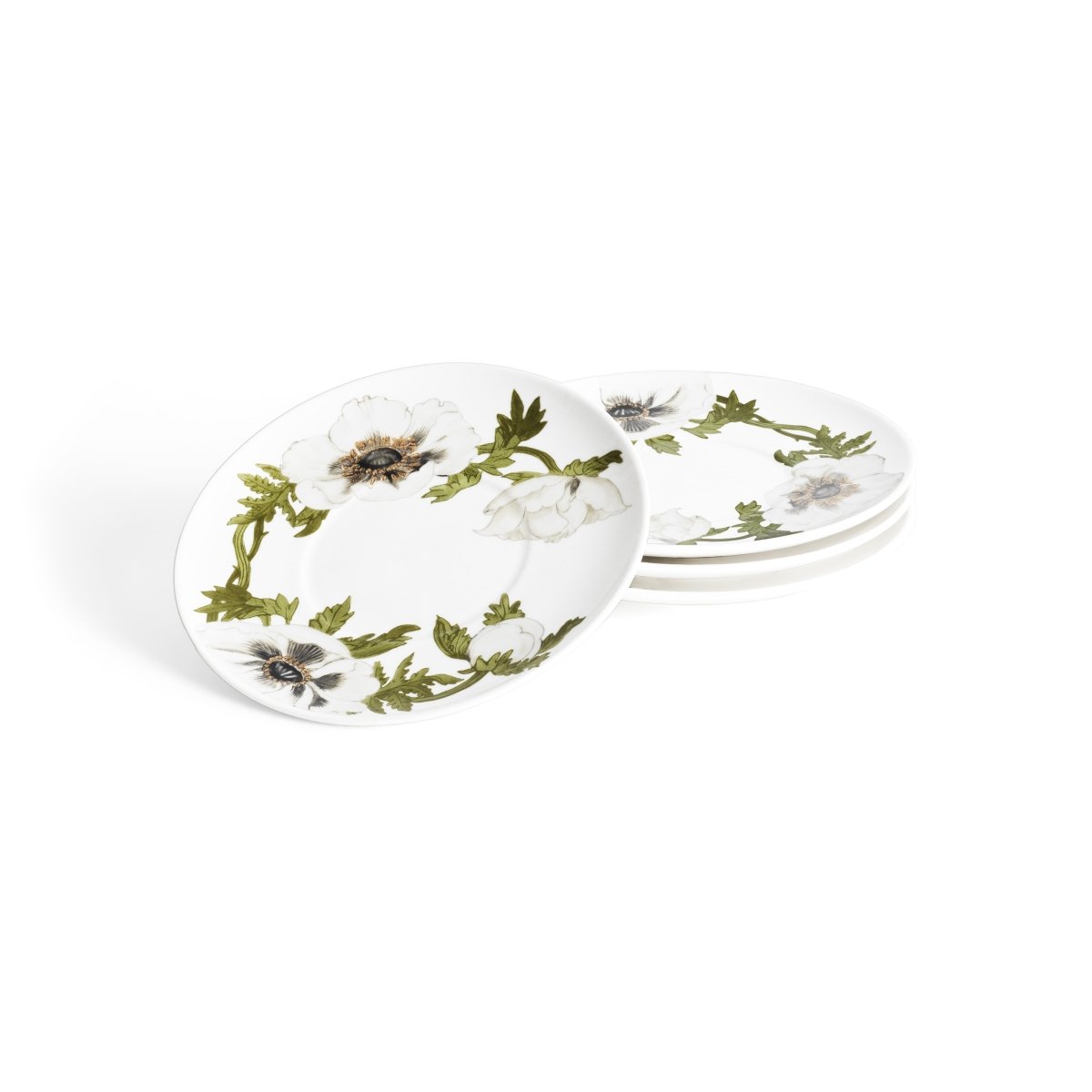 Anemone Painted Demitasse Set of 4