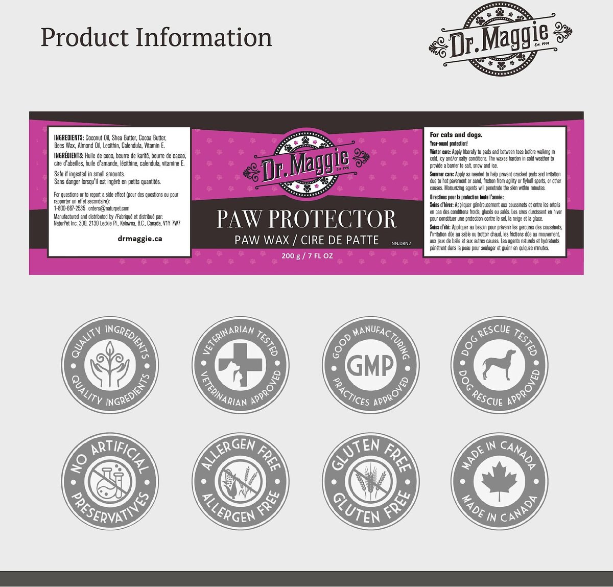 Dr. Maggie Paw Protector Pet Supplement