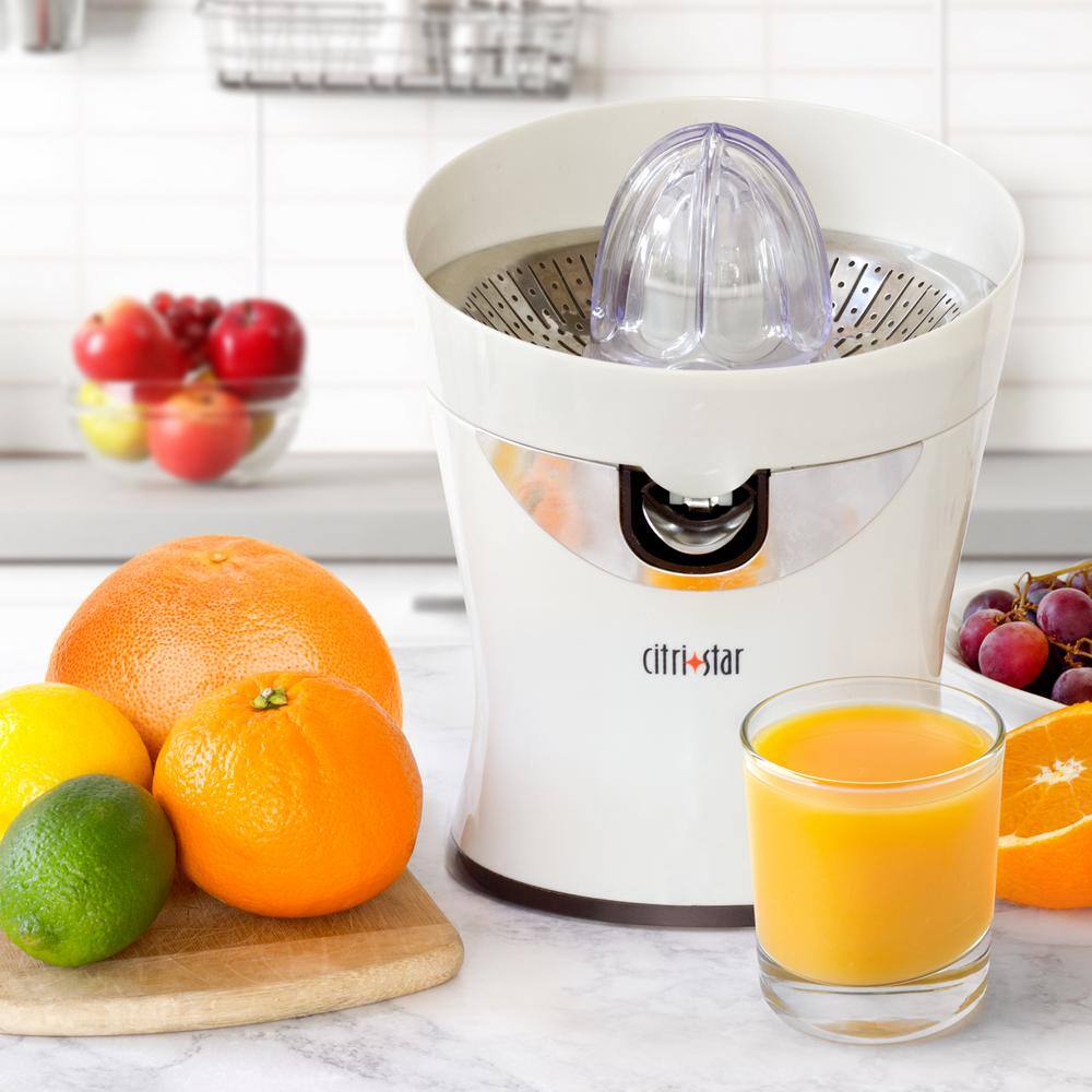 Tribest Citristar 42 fl. oz. White Citrus Juicer CS-1000-A