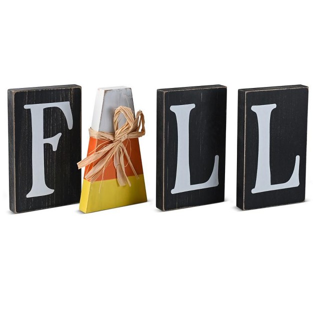 Ornativity Wooden Fall Shelf Blocks 4 Pc