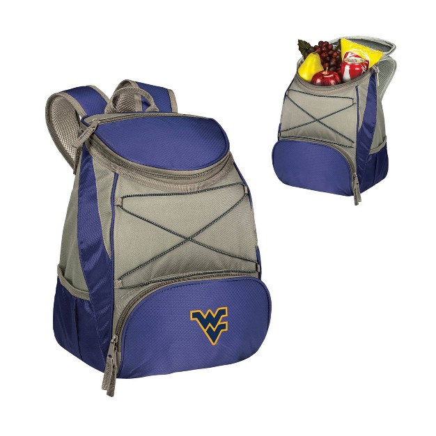 Ncaa West Virginia Mountaineers Ptx Backpack Cooler Navy Blue