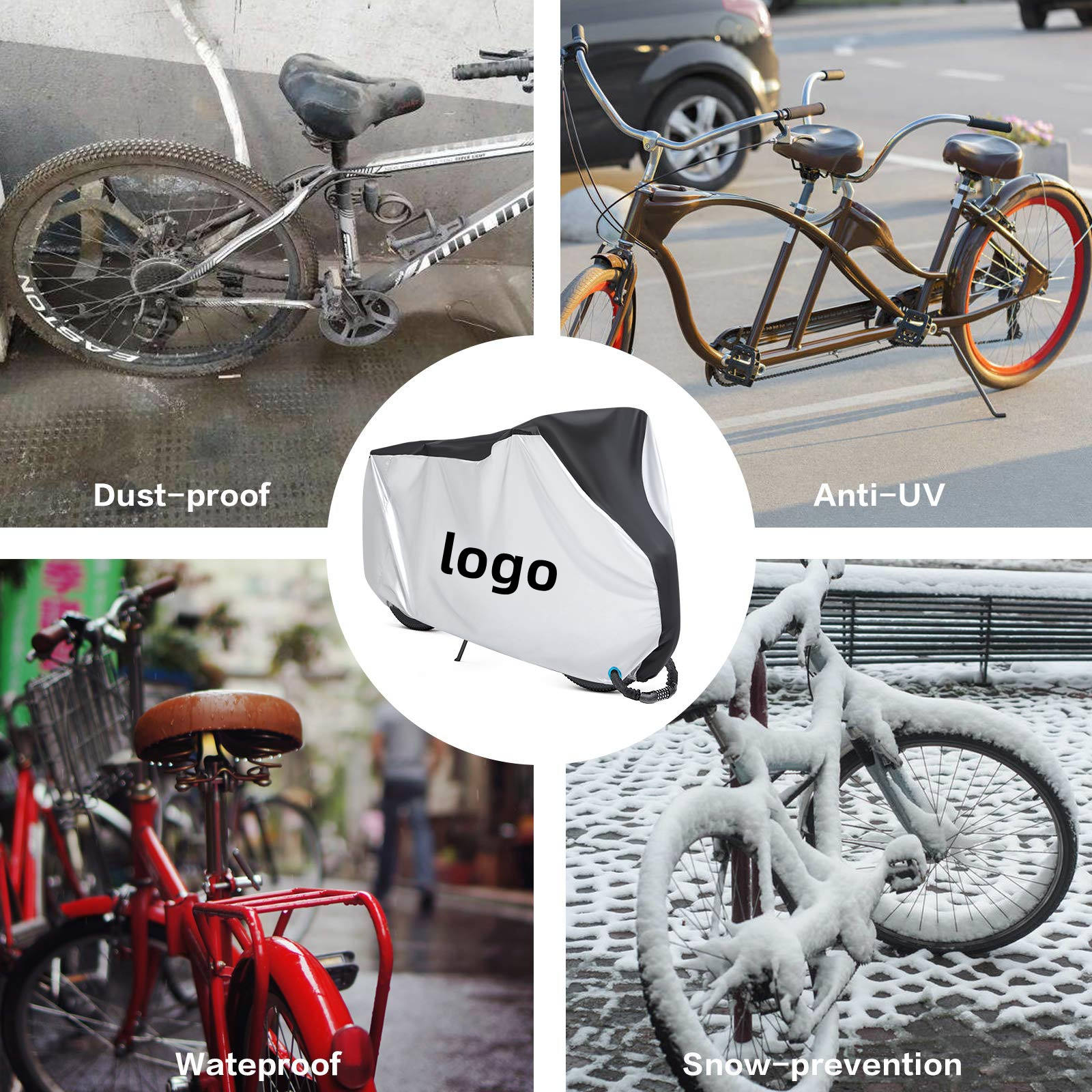 Factory Direct Sales Custom Logo Waterproof Bike Cover Bicycle Cover