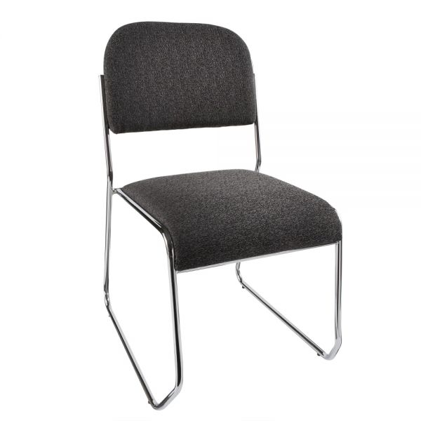 Sled-Base Padded Fabric Seat， Fabric Back Stacking Chair 22