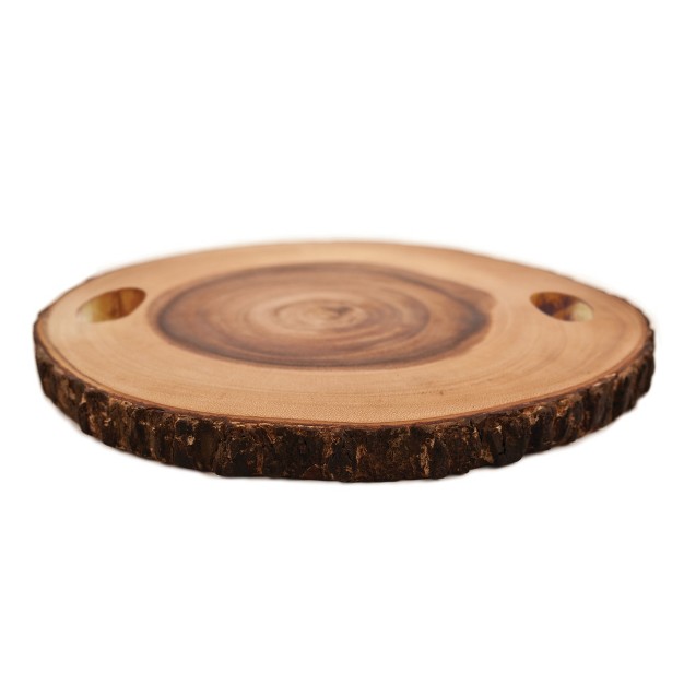 Acacia Wood Cheese Board By Twine Living Brown