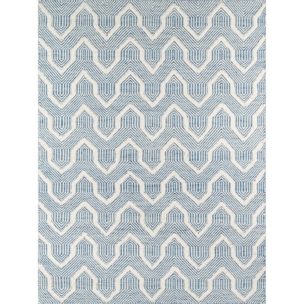 Langdon Prince Hand Woven Wool Area Rug Blue Erin Gates By Momeni